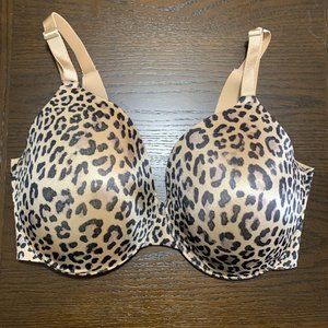 Soma Vanishing Back Bra 34G Animal Print Satin